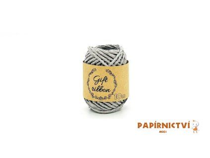 Stuha vázací papír 10m/2mm šedá 5660272