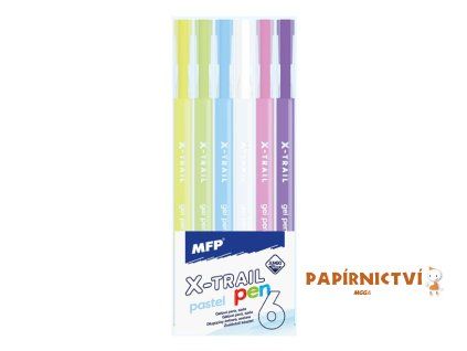 Gelové pero set BS 6ks PASTEL 6001343