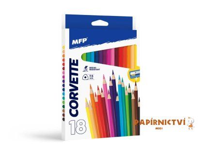 Pastelky MFP 18 ks triangular s ořezávátkem 6330511