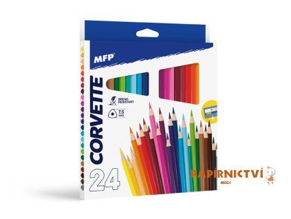 Pastelky MFP 24 ks triangular s ořezávátkem 6330512