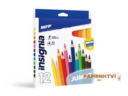 Pastelky MFP 12 ks JUMBO triangular s ořezávátkem 6330513