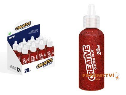Lepidlo glitrové 20ml červené 6330759