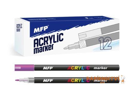 Akrylový popisovač MFP 1mm - fialový tmavý 6410837