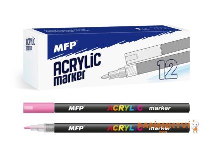 Akrylový popisovač MFP 1mm - růžový tmavý 6410838