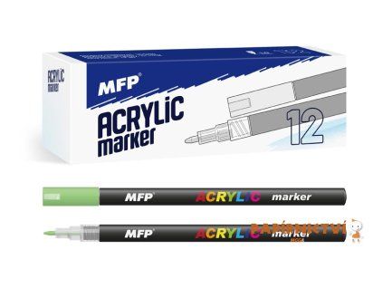 Akrylový popisovač MFP 1mm - zelený světlý 6410842