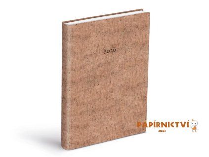 Diář 2026 D801 PU soft cork 7781460