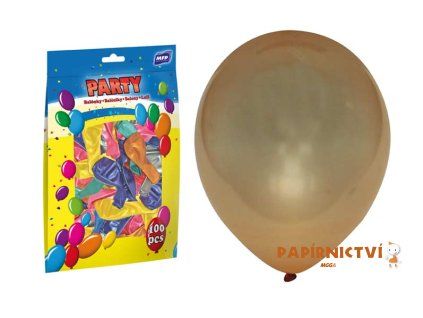Balónek nafukovací metal 23cm mix 8000105