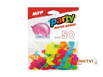 Balónek M neon vodní bomba  50ks 8000127