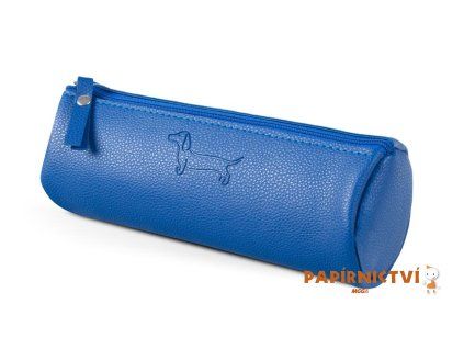 Penál etue válcová Sausage Dog dark blue 7x20cm 8071387