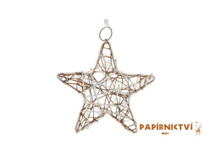 Závěs Hvězda vánoční 15cm FJ281183NB 8885962