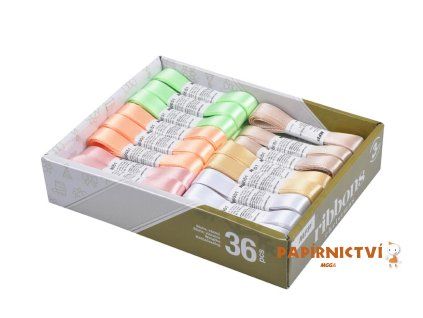 Stuha 3m x 1,2cm box mix 3 8886651