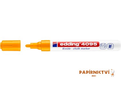 Křídový popisovač EDDING 4095 - neonově oranžový