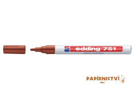 Lakový popisovač EDDING 751 - hnědý