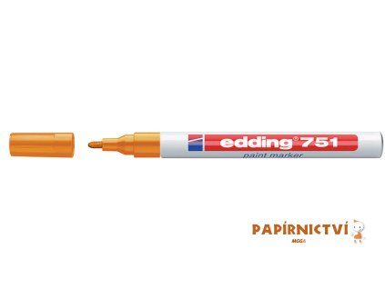 Lakový popisovač EDDING 751 - oranžový