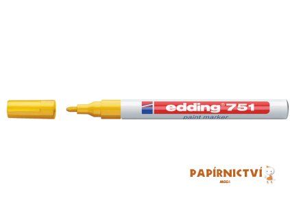 Lakový popisovač EDDING 751 - žlutý