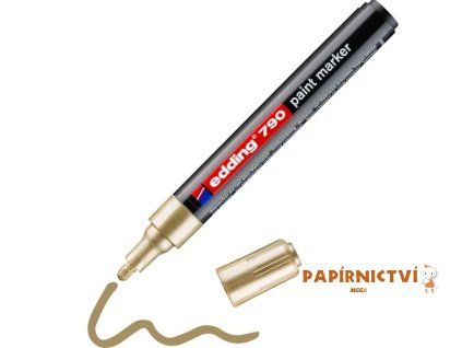 Lakový popisovač EDDING 790 - zlatý