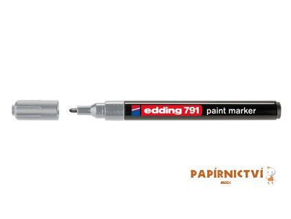 Lakový popisovač EDDING 791 - stříbrný
