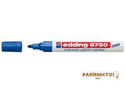Lakový průmyslový popisovač EDDING 8750, modrý