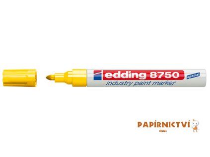Lakový průmyslový popisovač EDDING 8750, žlutý