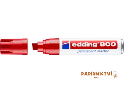Permanentní popisovač EDDING 800 - červený