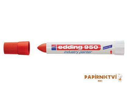 Permanentní průmyslová pasta EDDING 950 - červený