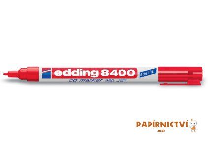 Popisovač na CD EDDING 8400 - červený