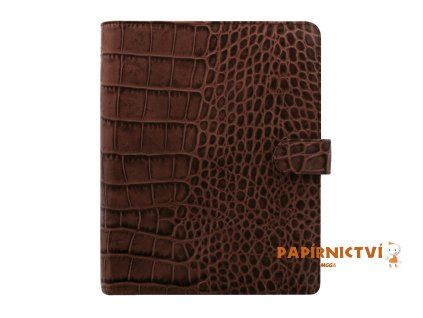 Filofax, Diář Classic Croc, A5, kaštanová