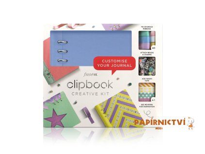 Filofax, Kreativní set Clipbook, A5, pastel. modrá