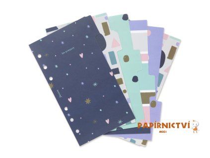 Filofax, Náplň Osobní, rozřazovač Good Vibes, 6 záložek