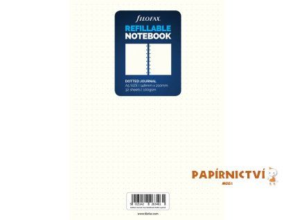 Filofax, Papíry pro notebook, tečkované, A5, bílá