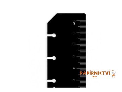 Filofax, Pravítko závěsné, A4, černá