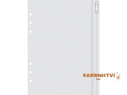 Filofax, Průhledná obálka na zip, A5, transparentní