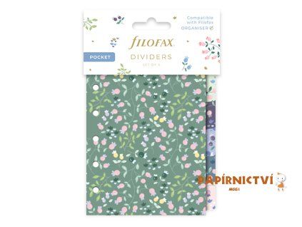 Filofax, Rozřazovač pro diáře, Meadow, kapesní, 6 záložek