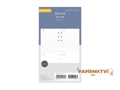 Filofax, Sledování úkolů, Osobní