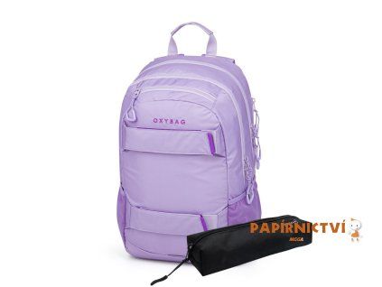Studentský batoh + etue OXY Sport Violet 1-49225E