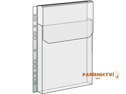 Průhledný obal na katalogy PVC eurozávěs ,s klopou , 165mic. 2-047