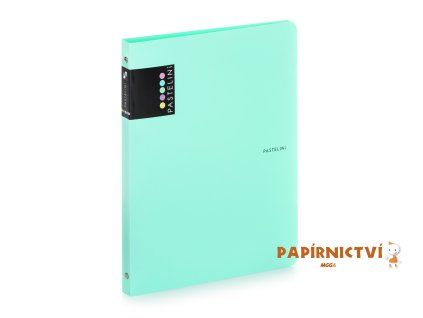 Pořadač PP A5 4kr. PASTELINI zelená 2-12319