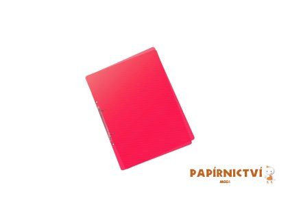 Pořadač PP A5 2kr. Lines červená 2-285