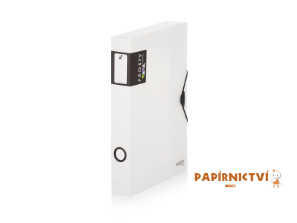 Krabice PP s gumou A4 maxi 45 Opaline Frosty čirá 2-499