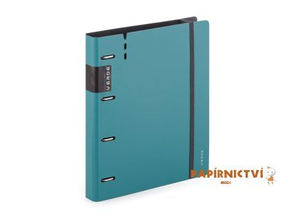 Pořadač A4 pěna 4kroužek D30 VERDE milano 2-689