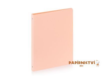 Pořadač PP A4 4kr. PASTELINI meruňková 2-898