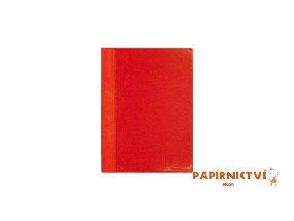 Rychlovazač A4 PVC s kapsou červená 5-421C