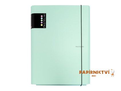 3klopé lamino desky s gumičkou PASTELINI zelená 7-33019