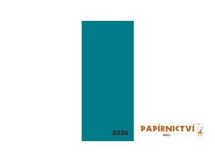 Diář PVC měsíční 2026 VERDE milano 8-61425