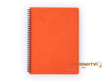 Twin wire blok A4 PP NEO COLORI oranžová 8-862