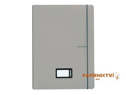 Sešit PP Oxybook A4 40 listů PASTELINI šedá 8-975