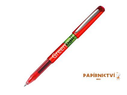 Pilot, Roller GreenBall, 0.7, (M) střední, červená