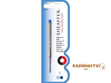 Sheaffer, Náplň do Kuličkových per, (M) střední, modrá, blistr