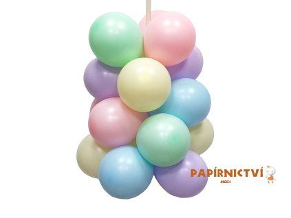 Balónek CONCORDE 30cm, sáček 12ks, mix pastelových barev A272
