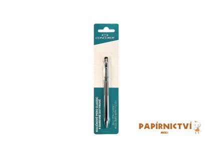 Kuličkové pero CONCORDE Classic, 0,8mm, kovové, sříbrné tělo, 4 barevné, dotykov